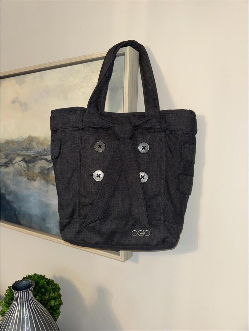 OGIO Hamptons Gray Executive Laptop Tote Bag for 15" Laptop Lined Pockets